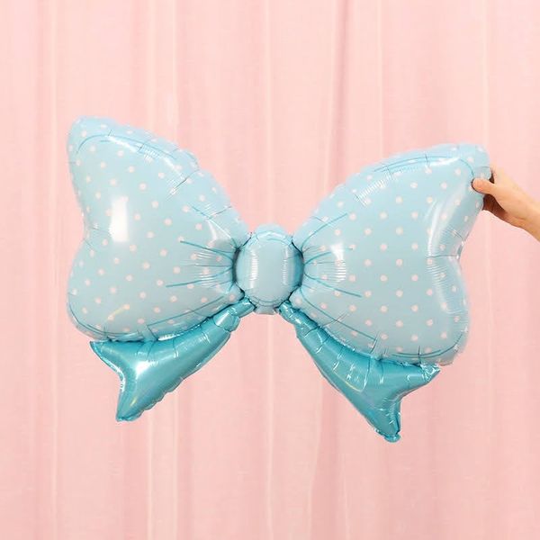  Bong bóng hình nơ bi xanh 