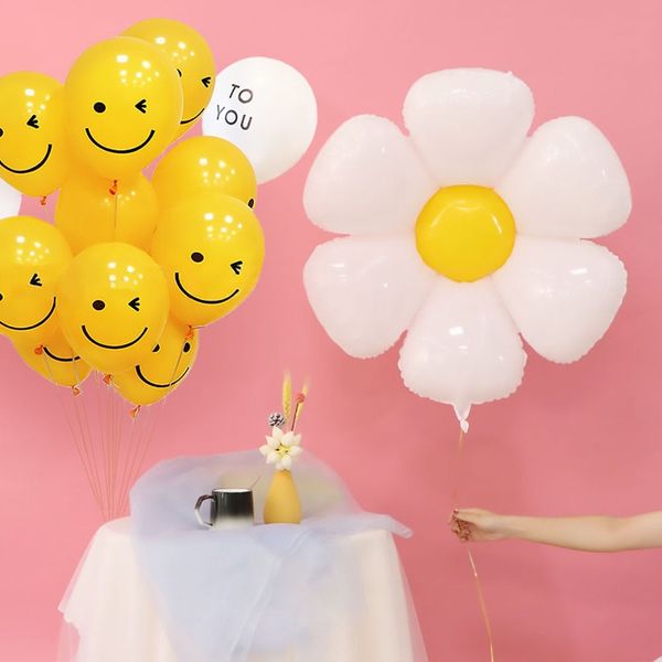  Bong bóng hoa cúc trắng 