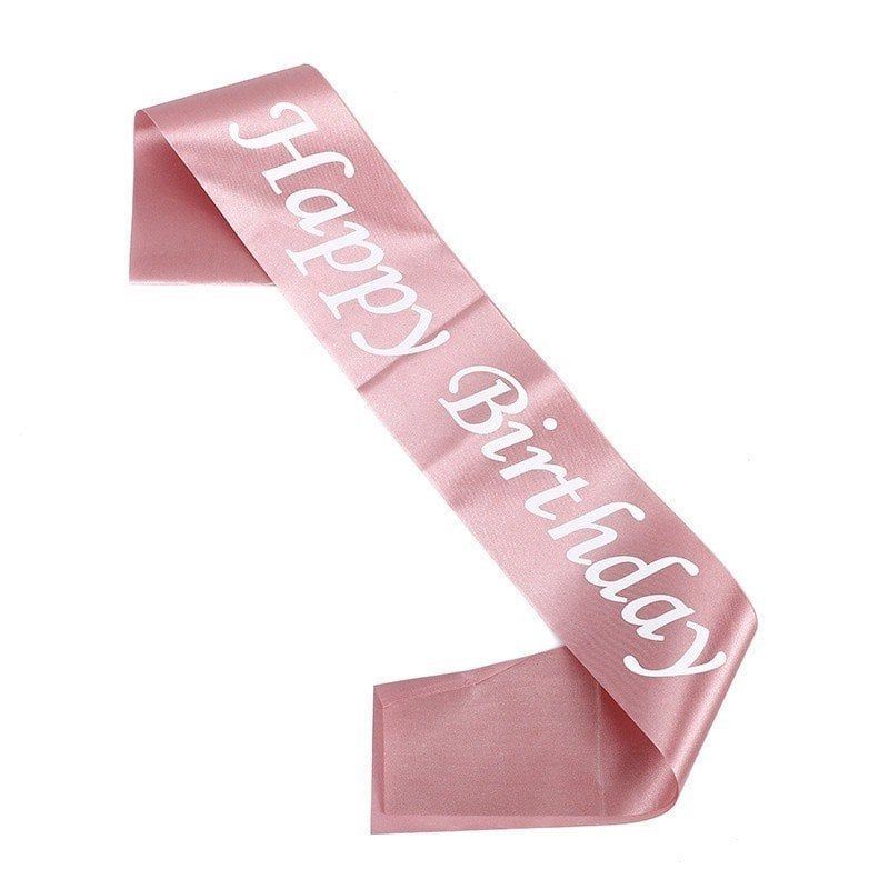  Băng đeo chéo Happy Birthday 