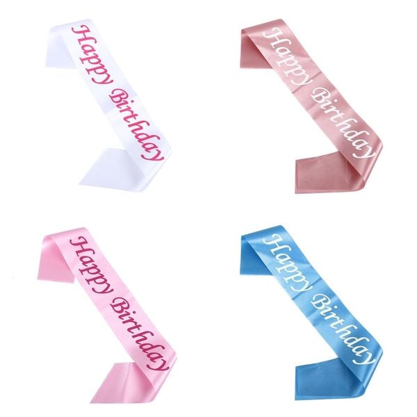  Băng đeo chéo Happy Birthday 
