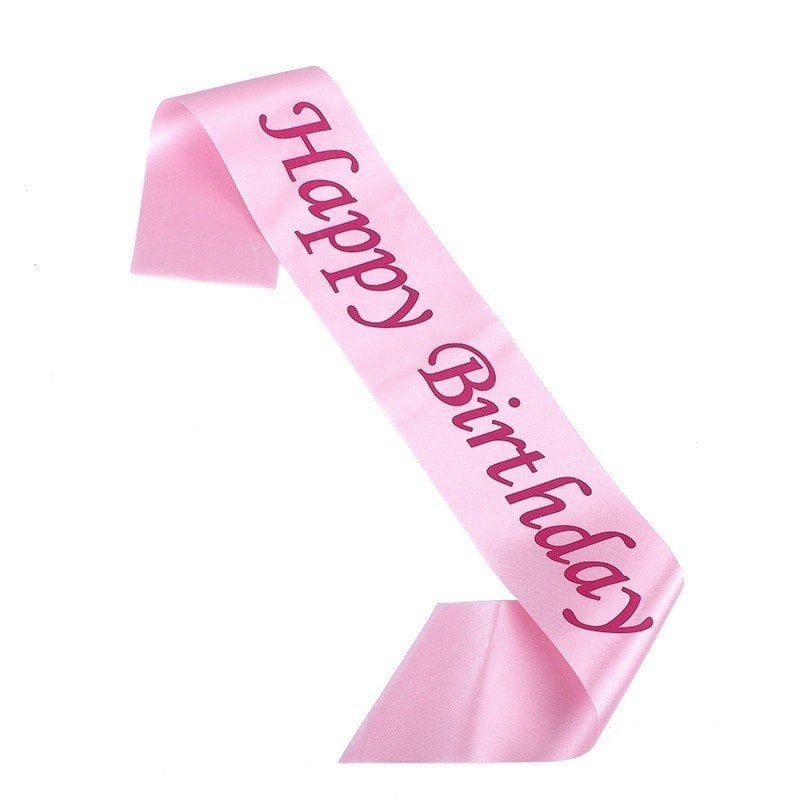  Băng đeo chéo Happy Birthday 