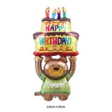  Bong bóng hình gấu bánh sinh nhật 