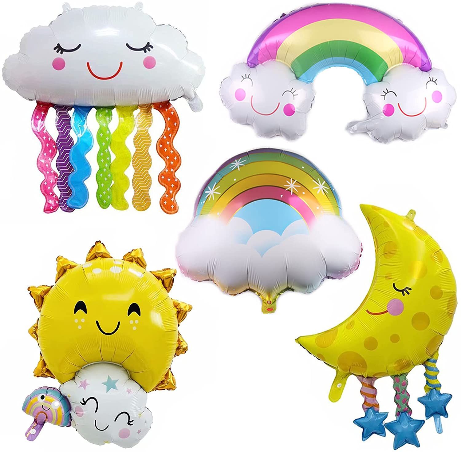  Bong bóng hình mây nhiều màu 