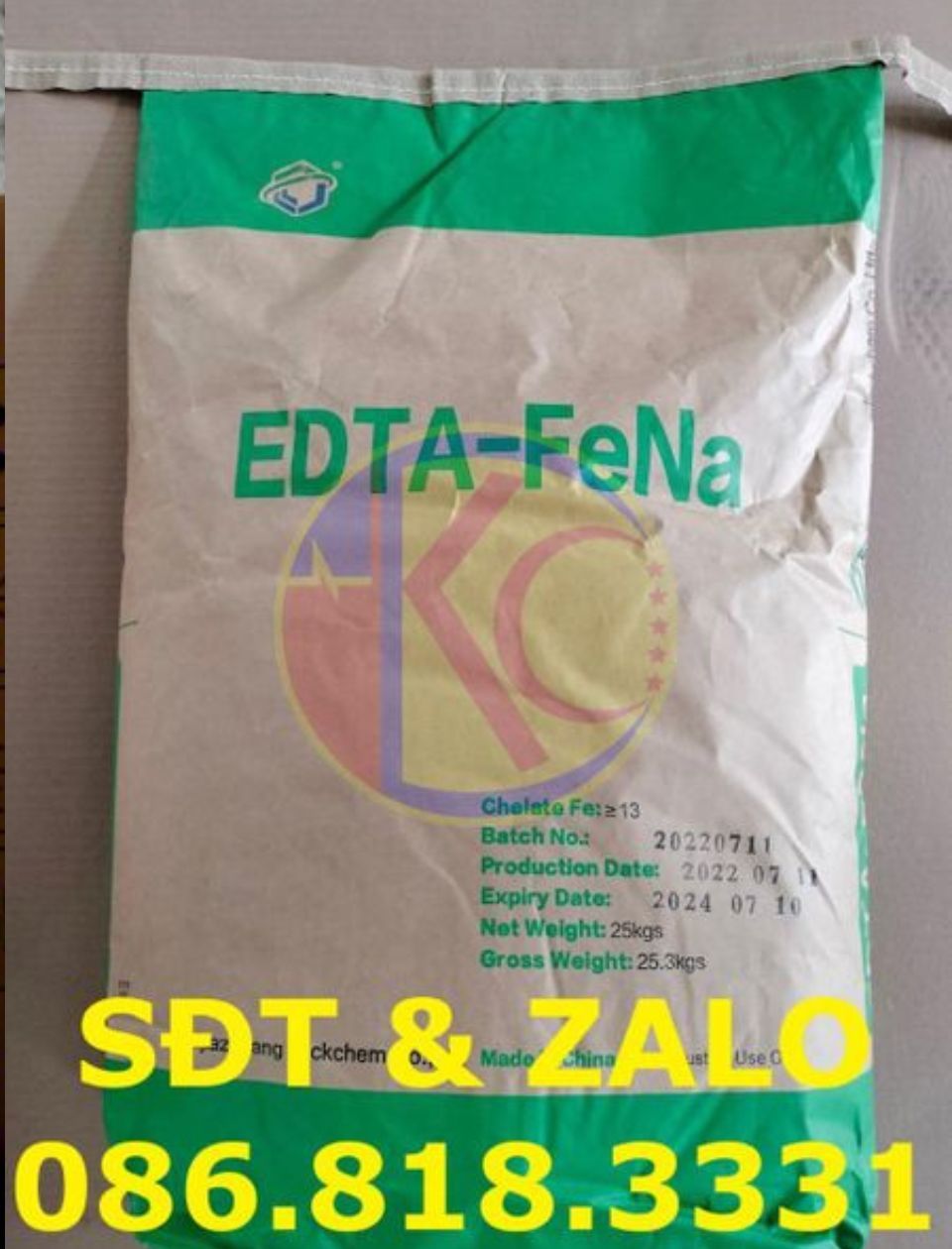  Chelate Sắt - Vi lượng EDTA Fe - EDTA Sắt 