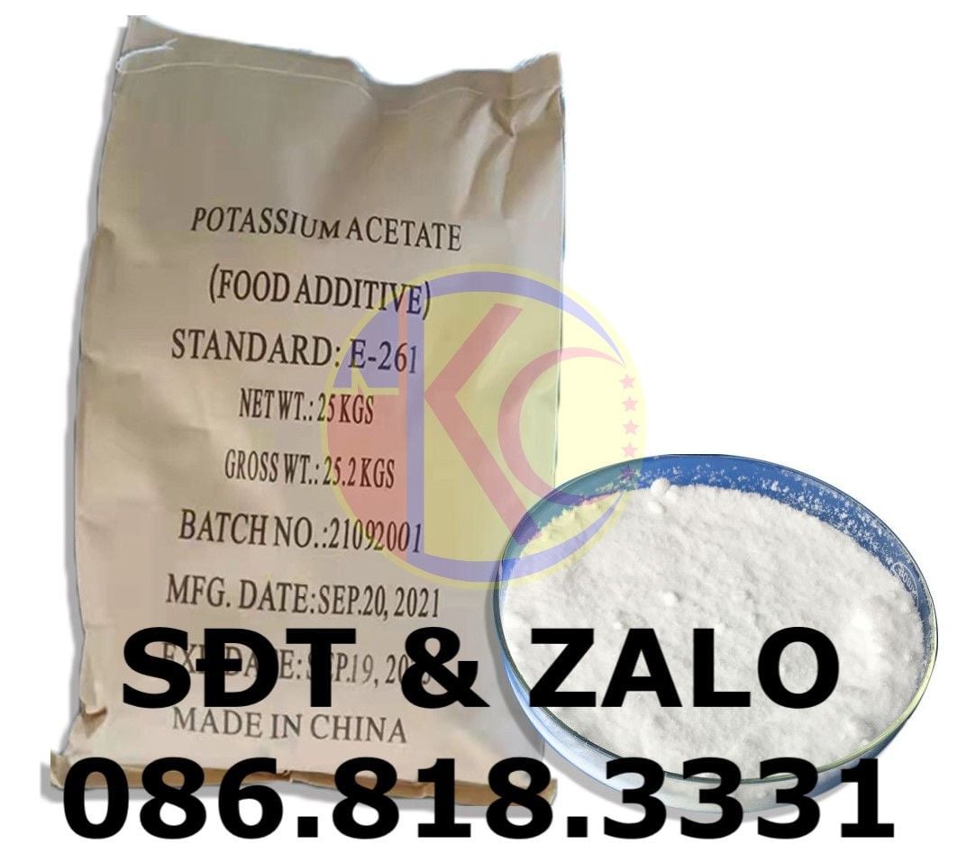  Potassium Acetate - Kali Axetat E261 - CH3COOK 