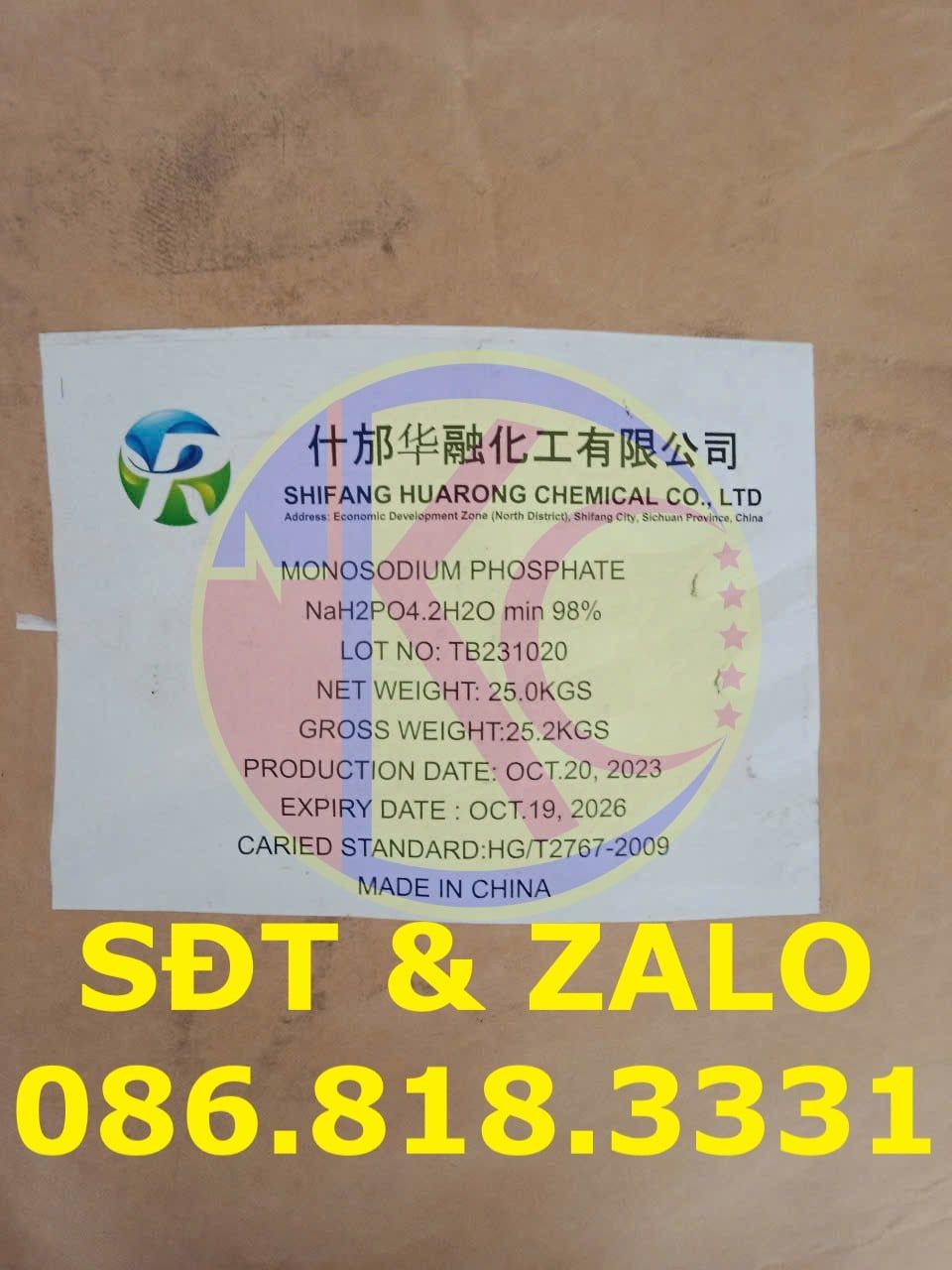  MonoSodium Phosphate - NaH2PO4.2H2O Food Grade 