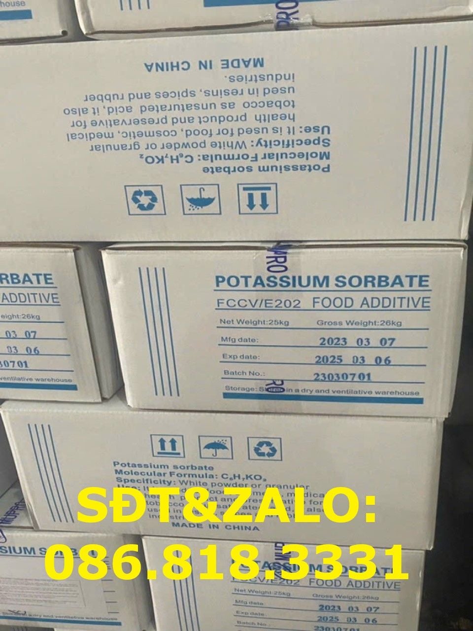  Potassium Sorbate - Kali Sorbat - C6H7KO2 