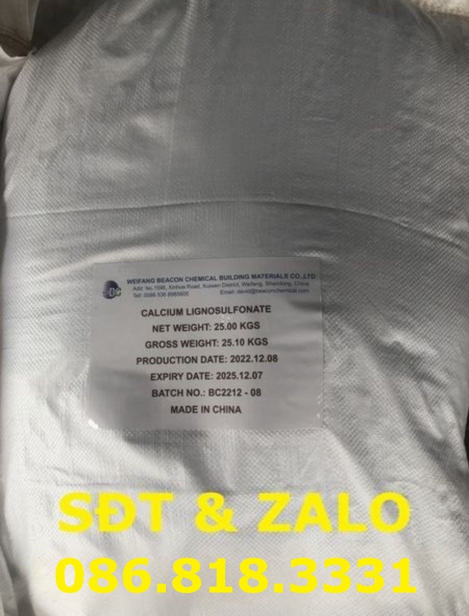  Calcium Lignosulfonate - Canxi Lignosunphonate - Phụ gia giảm nước bê tông 
