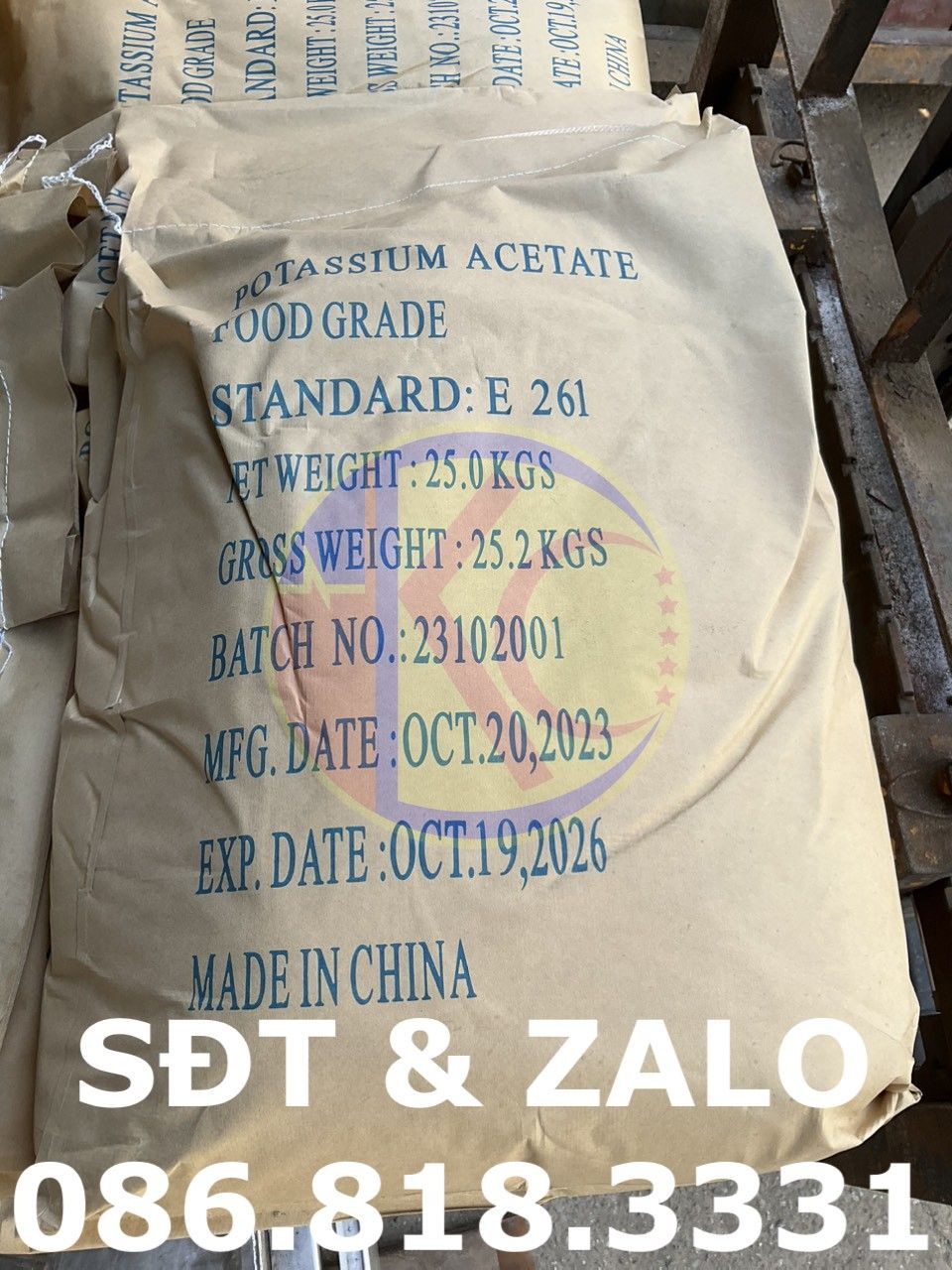  Potassium Acetate - Kali Axetat E261 - CH3COOK 