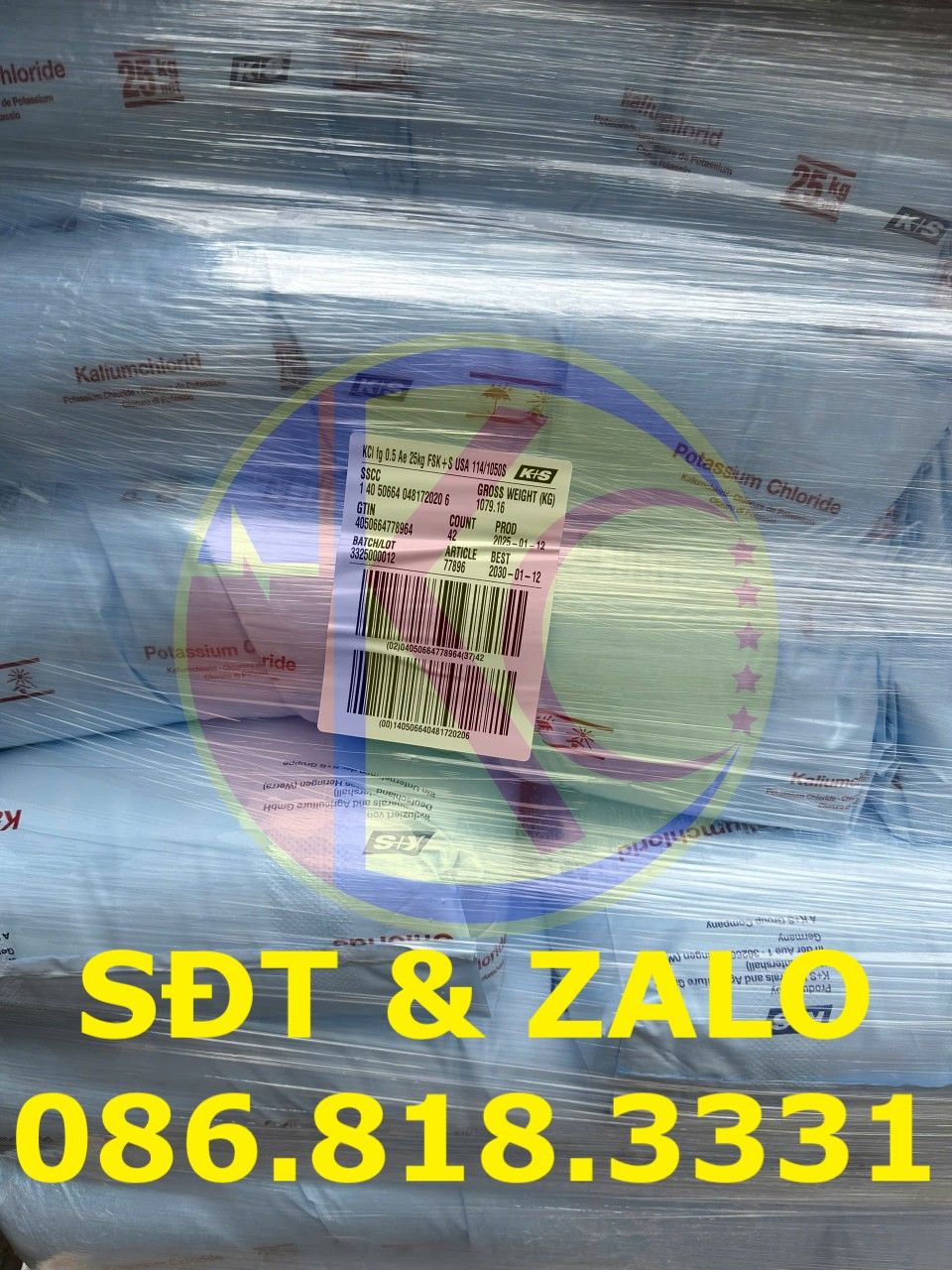  Potassium Chloride - Kali Clorua - KCL 