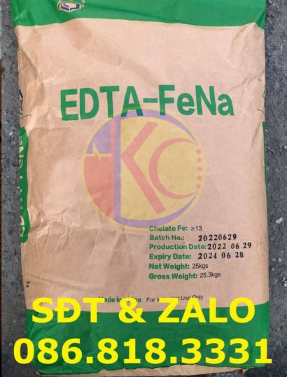  Chelate Sắt - Vi lượng EDTA Fe - EDTA Sắt 