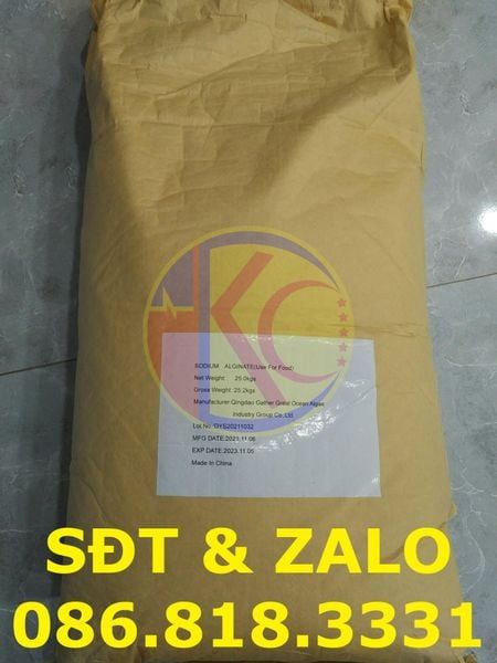  Sodium Alginate - Natri Alginate - C6H7O6Na 