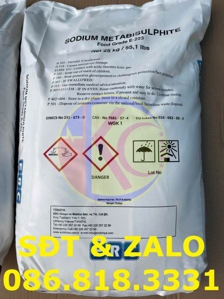  Sodium Metabisulphite - Natri Metabisulfit - Na2S2O5 