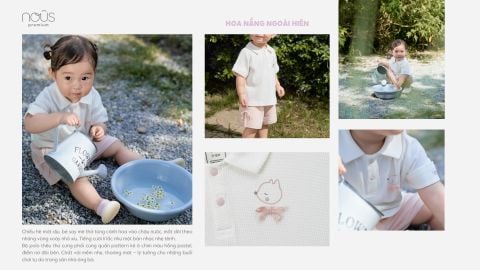  Bộ cộc áo trắng có cổ phối quần hồng đính nơ 