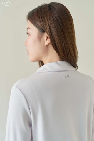  Bộ pyjama dài tay mom màu tím nhạt thêu thỏ 