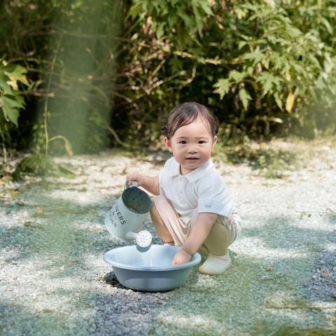  Bộ cộc áo trắng có cổ phối quần hồng đính nơ 