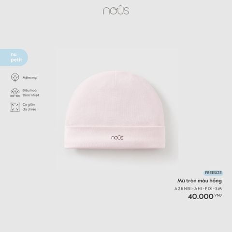  Mũ tròn màu hồng 