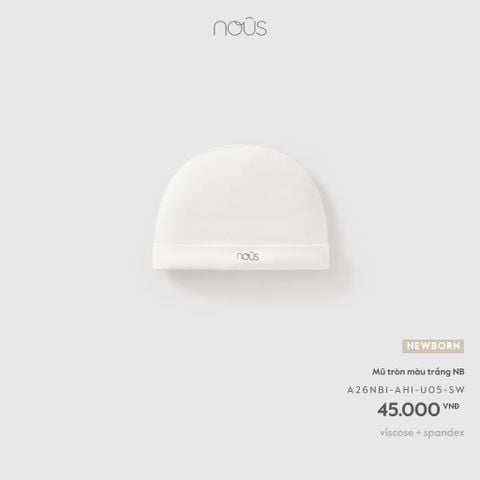  Mũ tròn màu trắng NB U05 