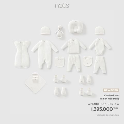  Combo đi sinh 19 món màu trắng NB 