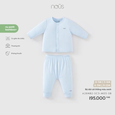  Bộ dài cài thẳng màu xanh M03 