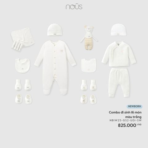  Combo đi sinh 16 món màu trắng NB 