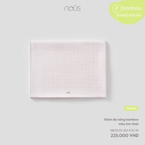  Khăn đa năng bamboo màu tím nhạt 