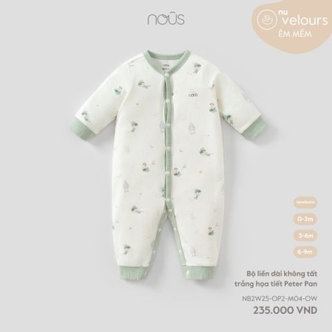  Bộ liền dài không tất trắng họa tiết Peter Pan 