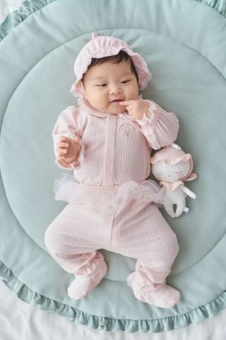  Set quà tặng 5 món hồng nhạt phối lưới ren trắng 0M F01 
