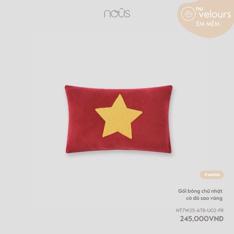  Gối bông chữ nhật cờ đỏ sao 