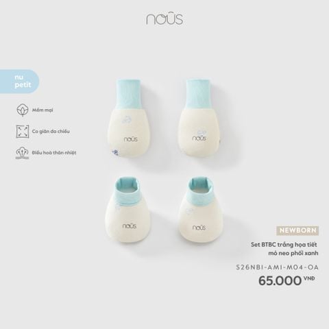  Set BTBC trắng họa tiết mỏ neo phối xanh NB 
