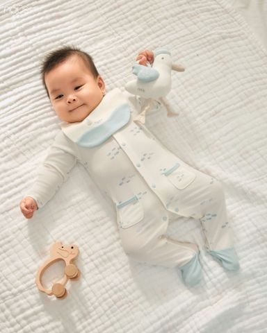  Combo đi sinh 16 món màu xanh be họa tiết con cá NB M03 