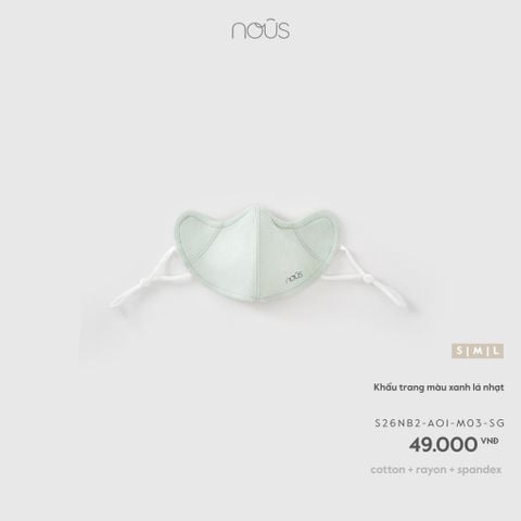  Khẩu trang màu xanh lá nhạt M03 