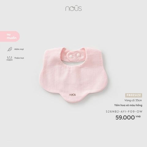  Yếm hoa xô màu hồng 