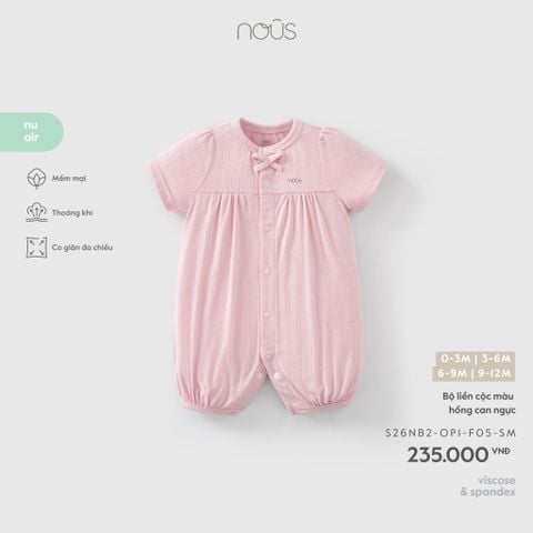  Bộ liền cộc màu hồng can ngực 