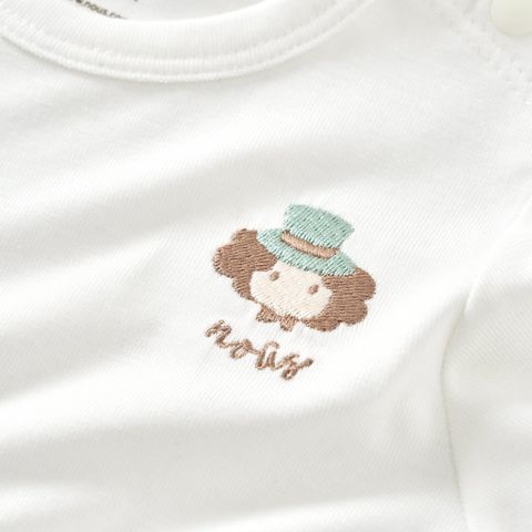  Bộ dài tay áo trắng quần xanh lá thêu ảo thuật gia M14 