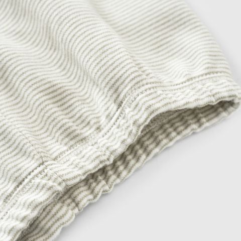  Bộ dài tay áo trắng quần kẻ xanh lá M15 