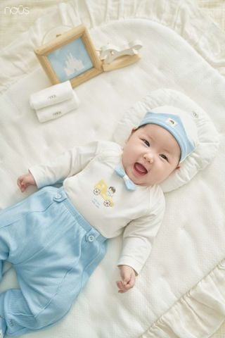  Set quà tặng 5 món màu xanh biển phối trắng 0M 