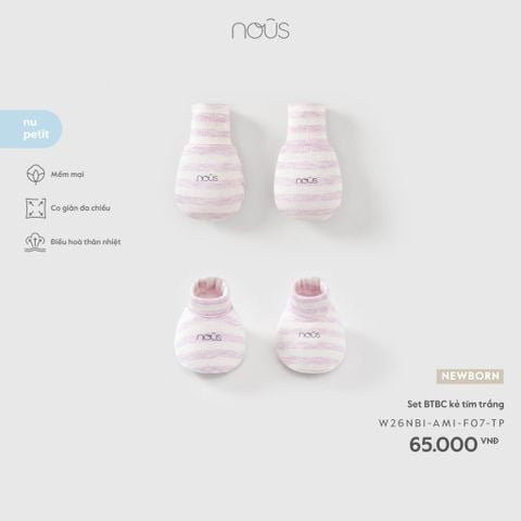  Set BTBC kẻ tím trắng F07 