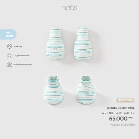  Set BTBC kẻ xanh trắng M11 