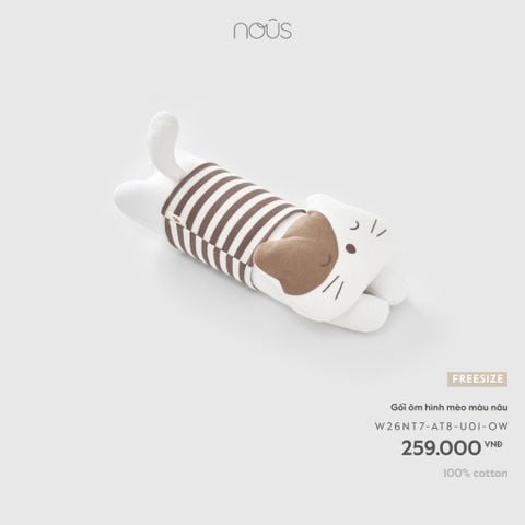  Gối ôm hình mèo màu nâu U01 