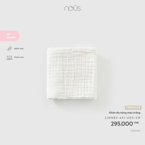  Khăn đa năng màu trắng U05 