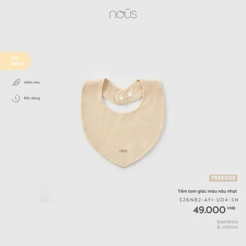  Yếm tam giác màu nâu nhạt U04 
