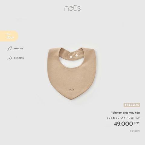  Yếm tam giác màu nâu U01 