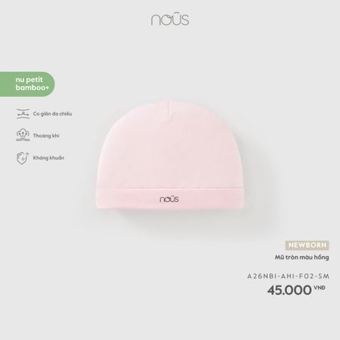  Mũ tròn màu hồng NB F02 