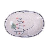  Blanche - Sauce Dish 10.2 x 7.3 x 2cm - Dĩa chấm 10.2 x 7.3 x 2cm phun vẽ lá (Leaf Dance collection) 