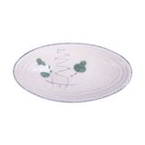  Blanche - Oval Plate 26.5 x 14.5cm - Dĩa oval 26.5 x 14.5cm phun vẽ lá (Leaf Dance collection) 
