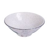  Blanche - Bowl 18 x 5 x 7.3cm - Tô xòe 18 x 5 x 7.3cm phun vẽ lá (Leaf Dance collection) 