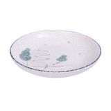  Blanche - Round Coup Plate 18cm - Dĩa ảo 18cm phun vẽ lá (Leaf Dance collection) 