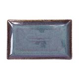  Seaweed - Rectangular Plate 25 x 15cm - Dĩa chữ nhật 25 x 15cm xanh rêu kim sa (Sparkling collection) 