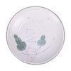 Blanche - Round Plate 23.5cm - Dĩa tròn 23.5cm phun vẽ lá (Leaf Dance collection)